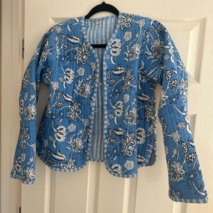 NWOT Kantha reversible quilted Jacket size medium